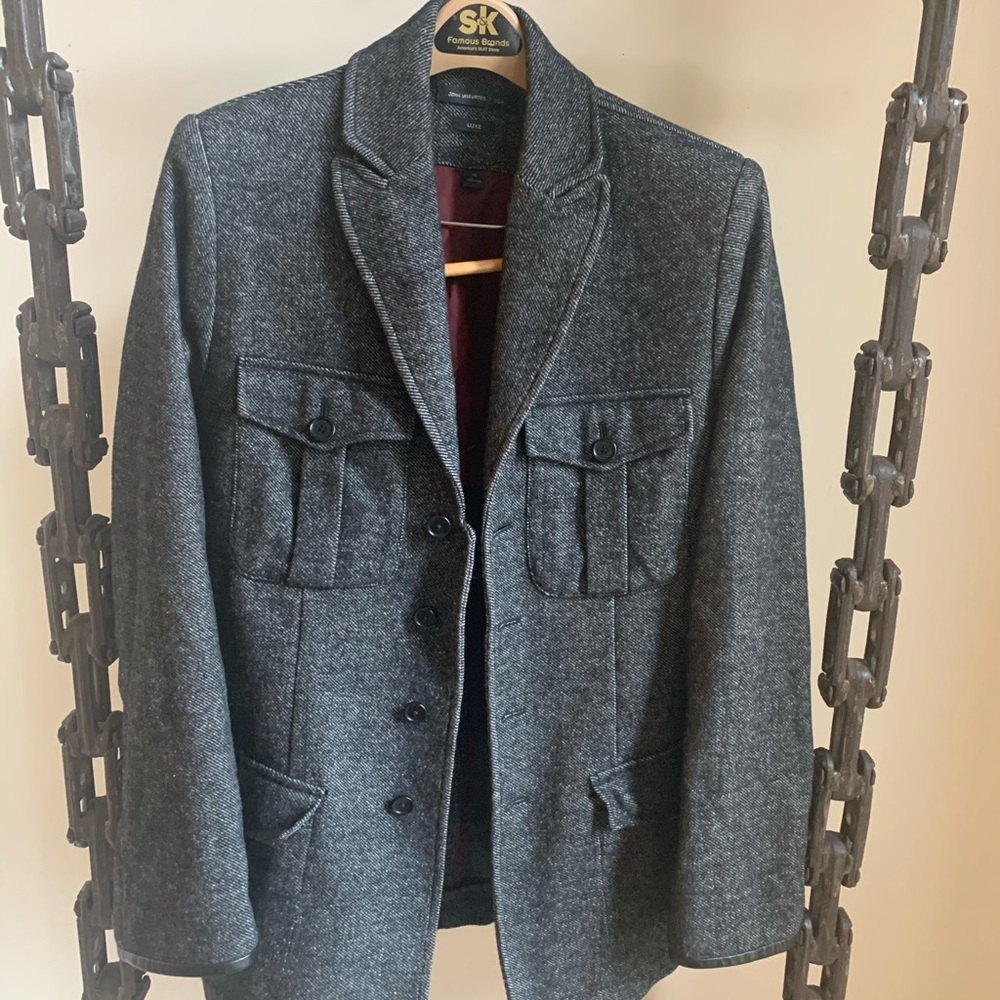 John Varvatos Luxe Textured Wool Jacket
